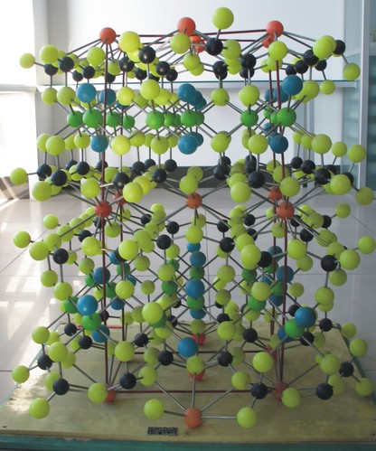 结晶学与矿物学实验室-白云母晶体结构