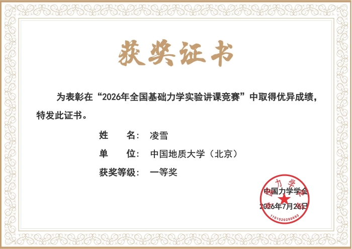 获奖证书