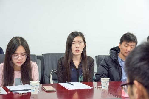 北京化工大学研会主席秦璇发言