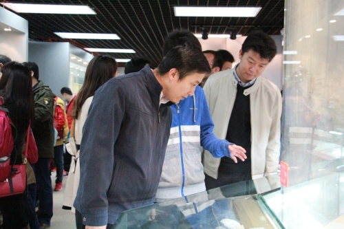 王书记参观地质博物馆