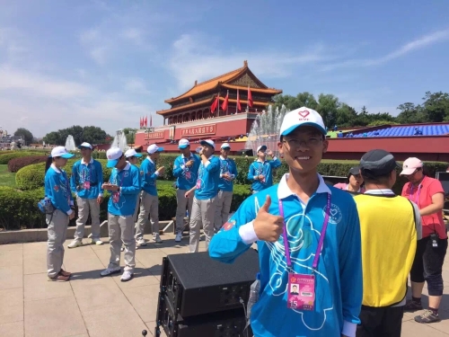 何绍森参与2015年九三阅兵志愿服务