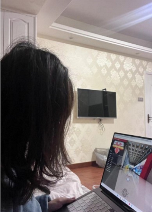 樊语萱同学观展